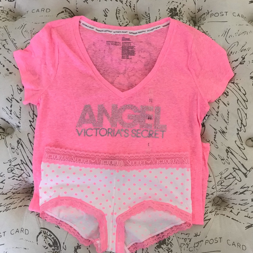 Victoria’s Secret Angel Wing T Boy Shorts NWT SZ L